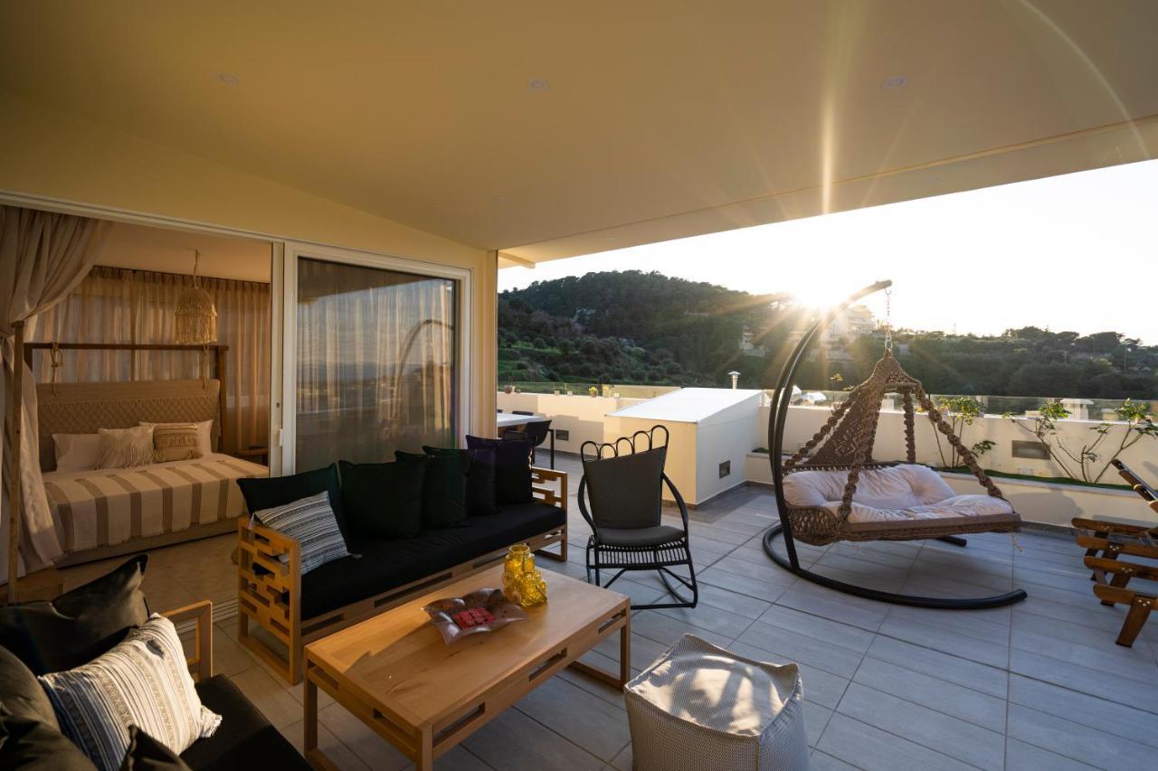 Helen Luxury Holiday House With Sea View レティムノ エクステリア 写真