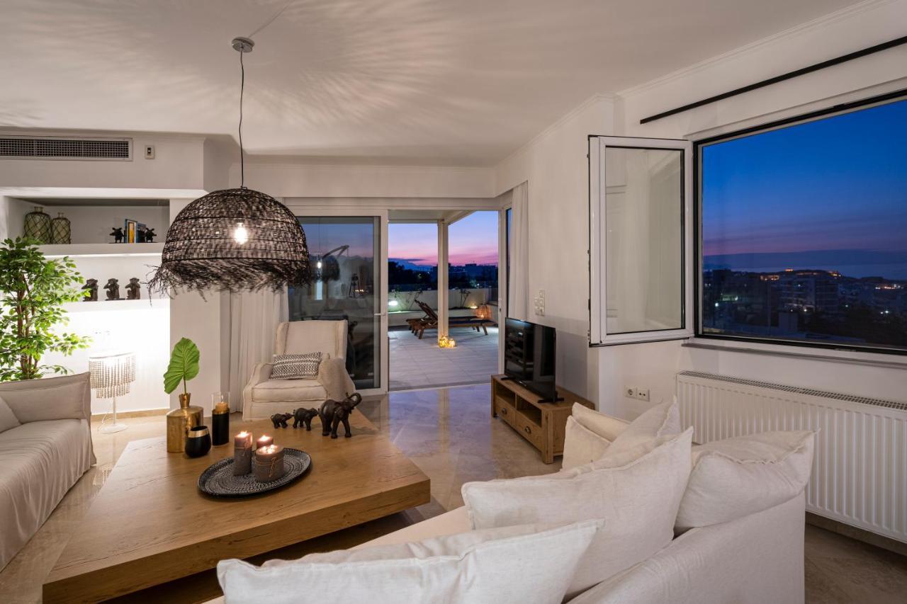 Helen Luxury Holiday House With Sea View レティムノ エクステリア 写真