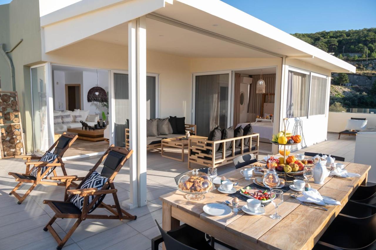 Helen Luxury Holiday House With Sea View レティムノ エクステリア 写真