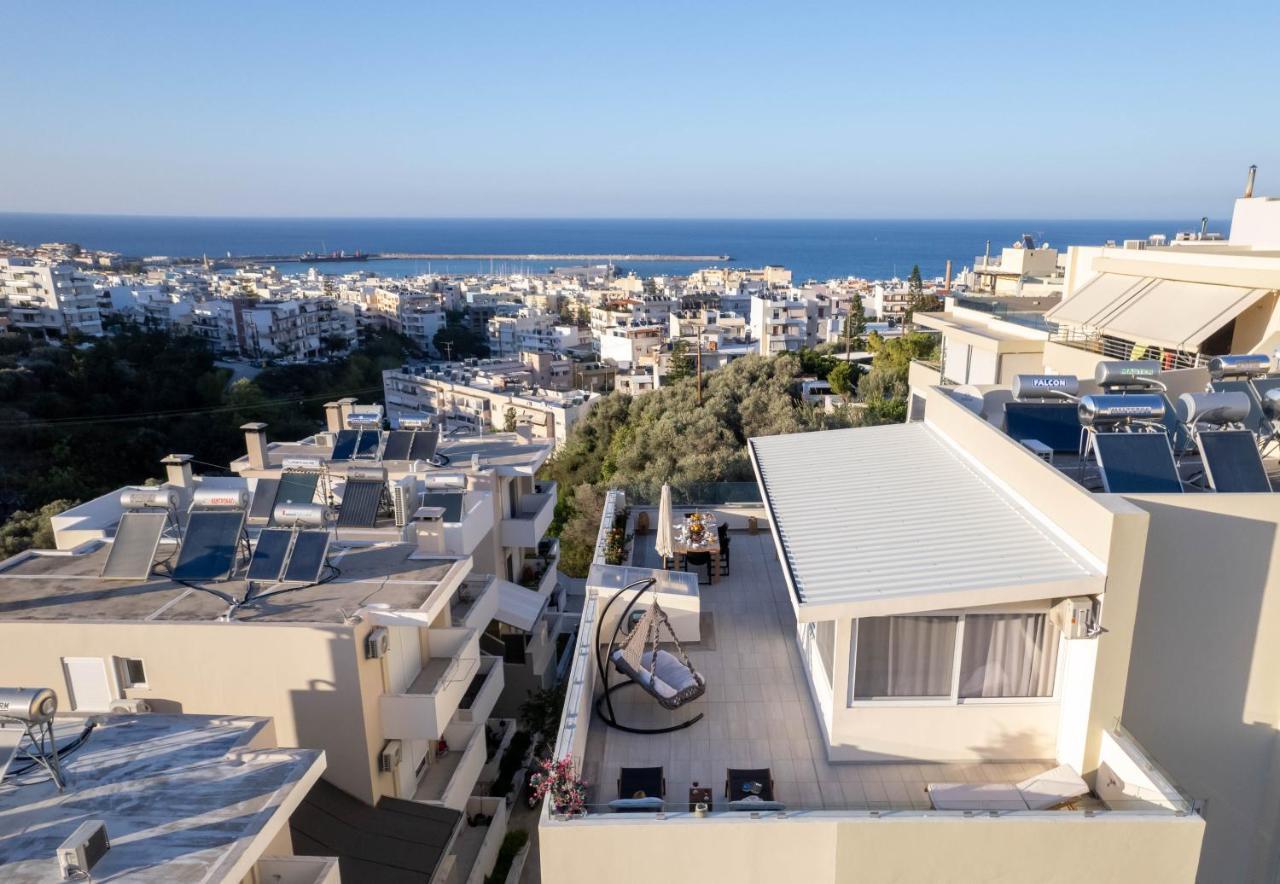 Helen Luxury Holiday House With Sea View レティムノ エクステリア 写真
