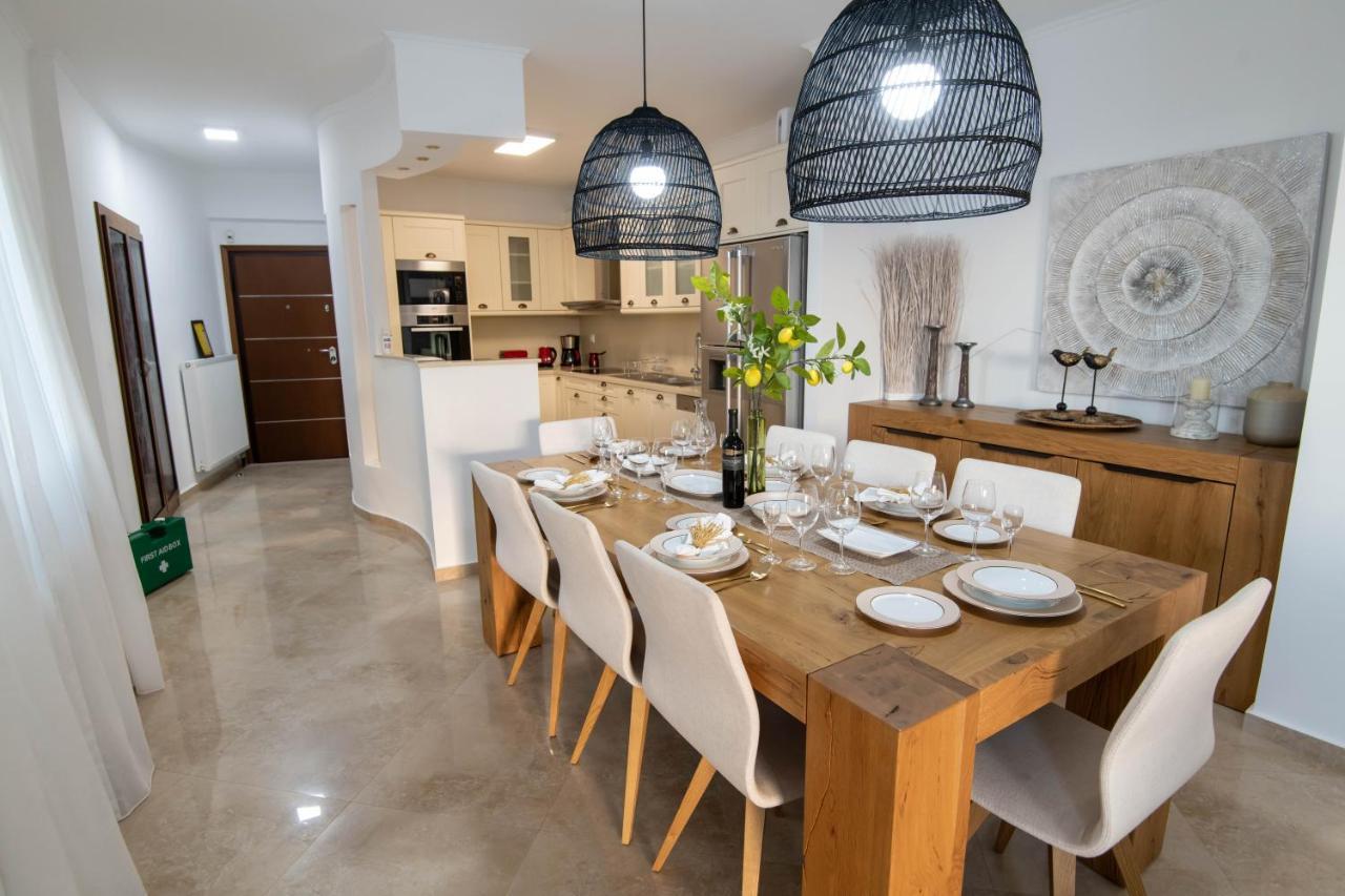 Helen Luxury Holiday House With Sea View レティムノ エクステリア 写真