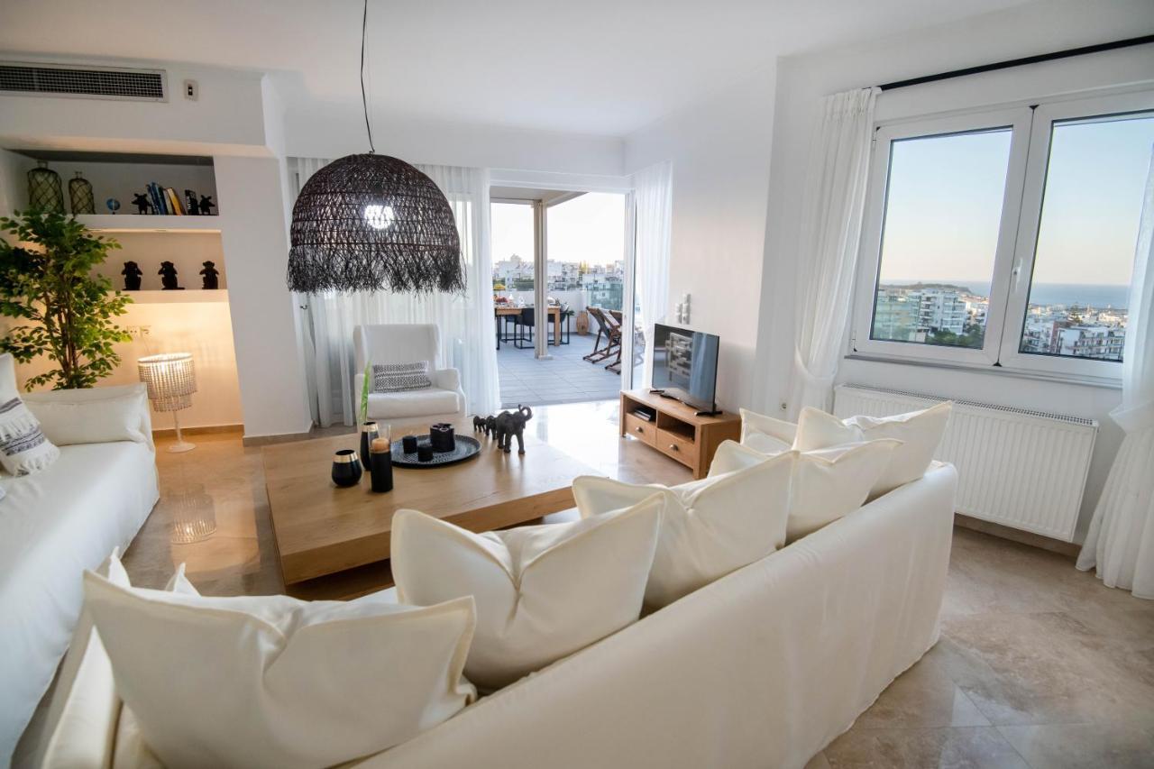 Helen Luxury Holiday House With Sea View レティムノ エクステリア 写真